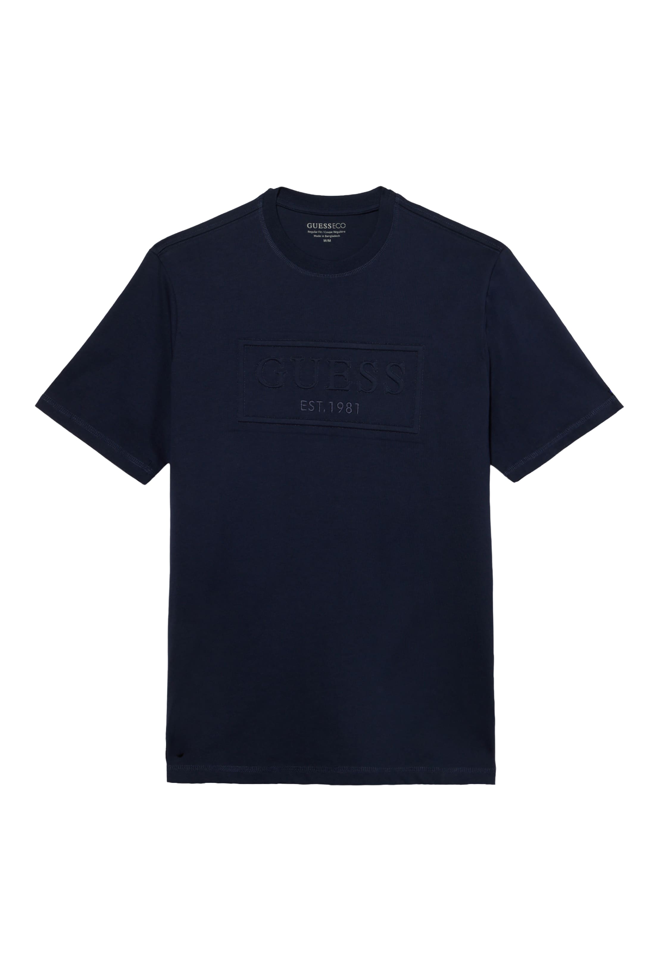 GUESS - Camiseta en azul: frente