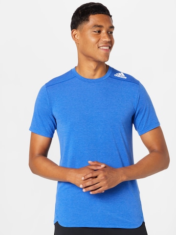 ADIDAS SPORTSWEAR Funkční tričko 'Designed for Training' – modrá: přední strana