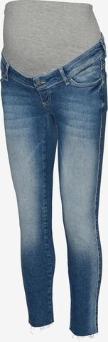 MAMALICIOUS Slimfit Jeans 'AKOSTA' in Blauw: voorkant