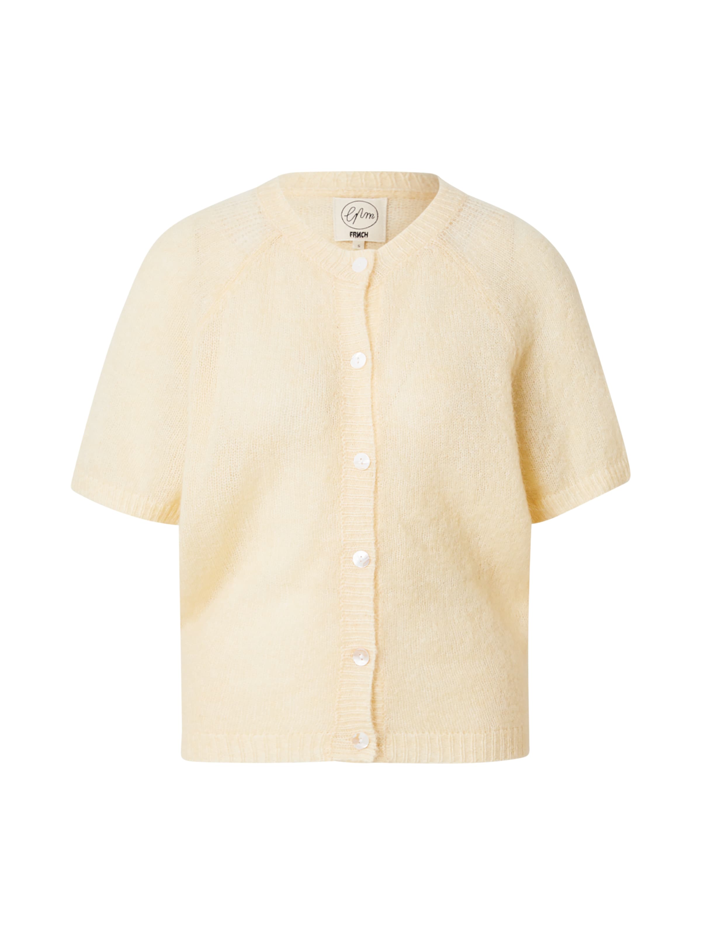 FRNCH PARIS Cardigan i gul: forside