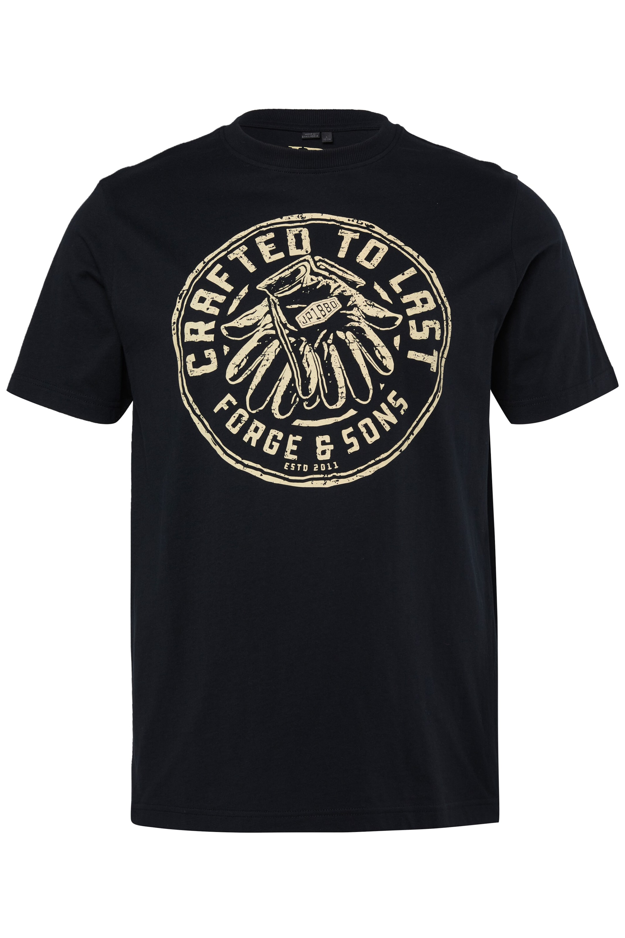 JP1880 T-Shirt in Schwarz: Vorderseite