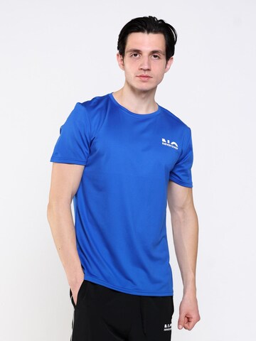 neverover Performance shirt 'Men's Essential T-shirt' in Blue: front