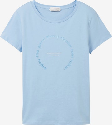 T-shirt TOM TAILOR DENIM en bleu : devant