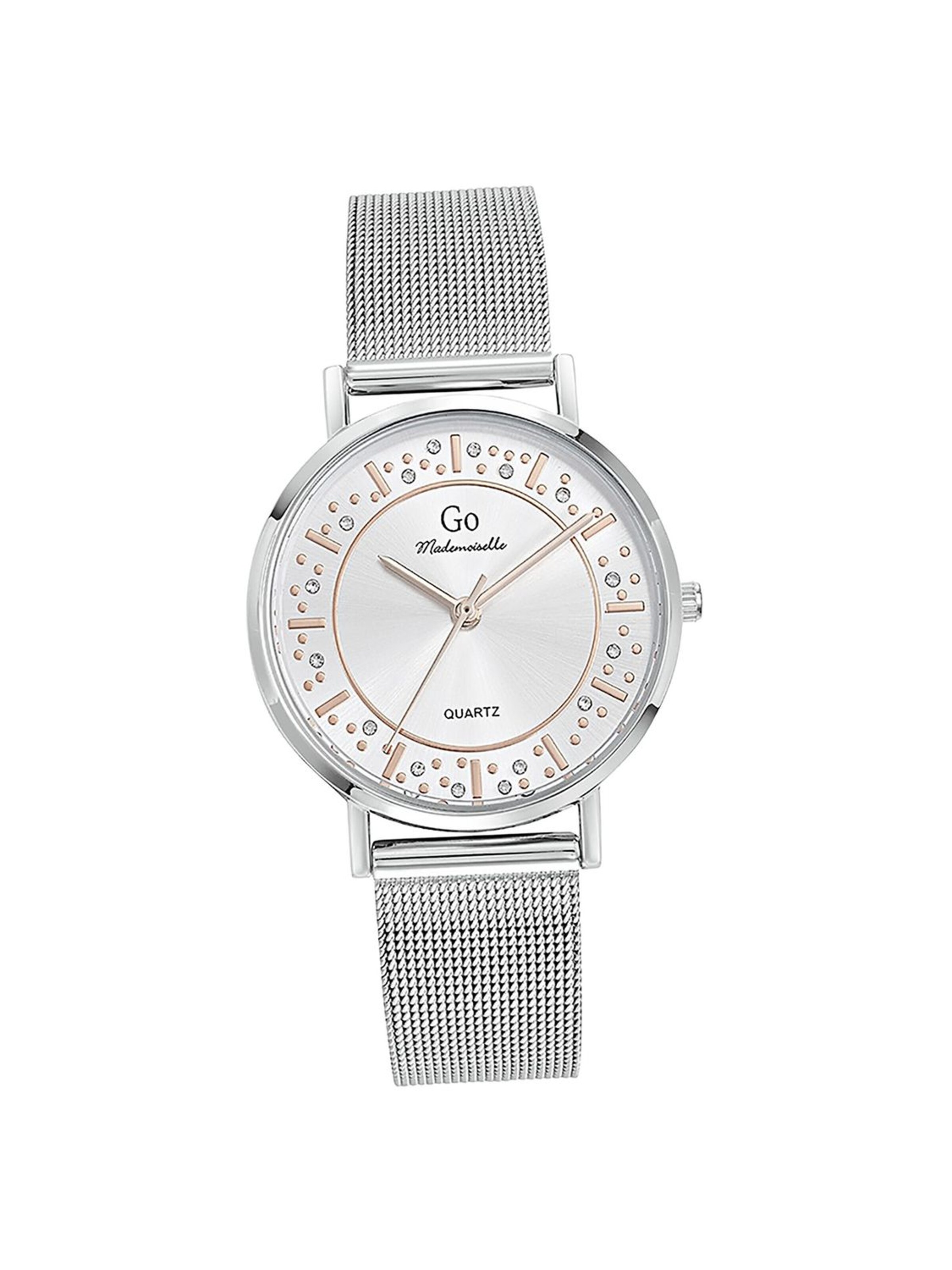 Montre à affichage analogique GO GirlOnly en argent : devant