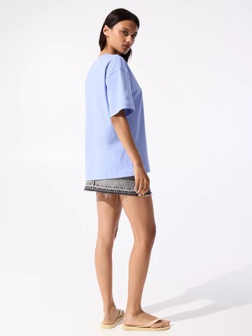 T-shirt oversize Pull&Bear en bleu