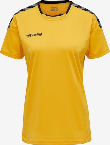 T-shirt fonctionnel 'AUTHENTIC' Hummel en jaune : devant