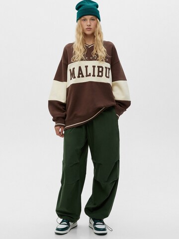 Pull&Bear Sweatshirt in Brown