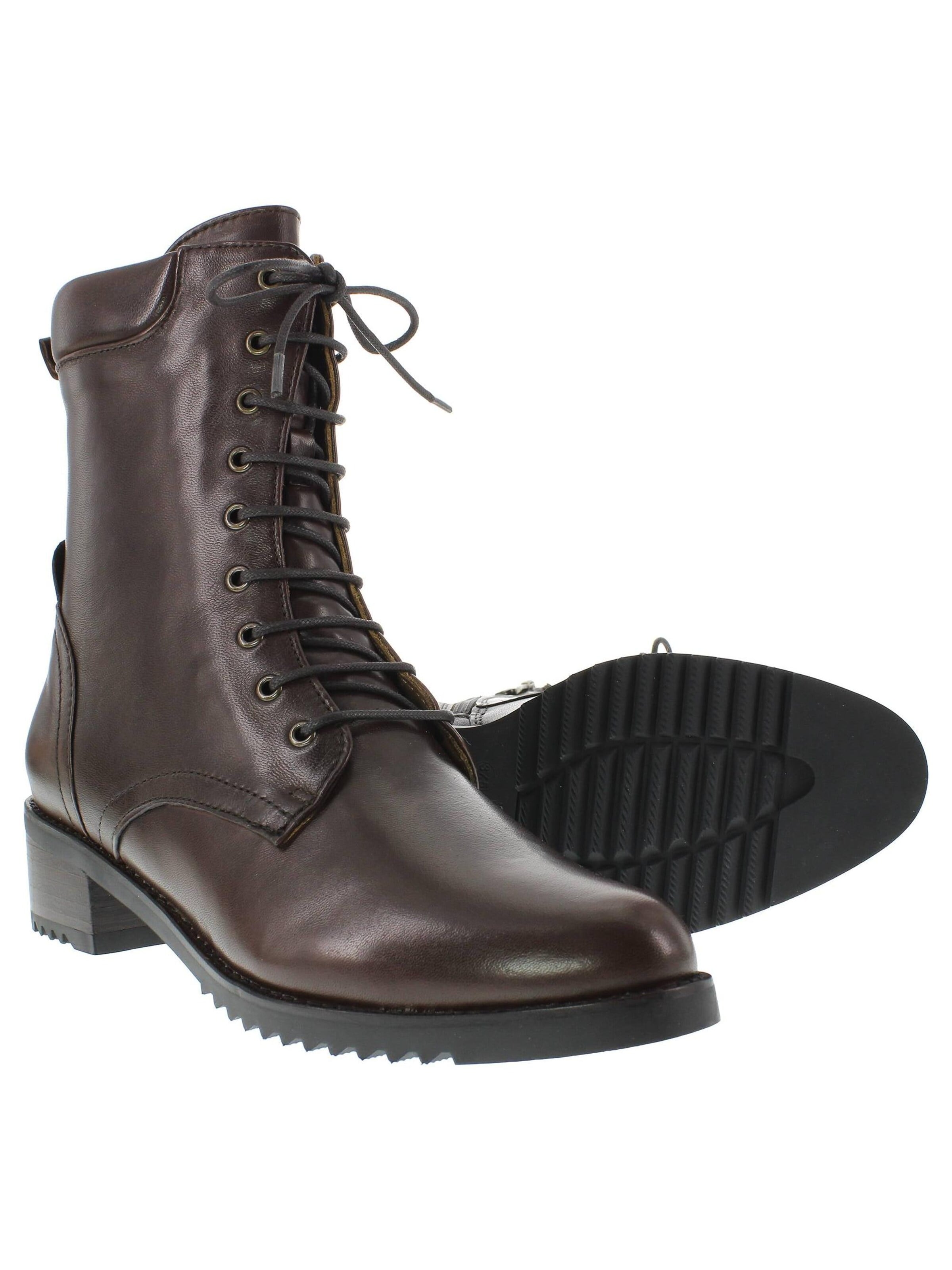 Everybody Lace-Up Ankle Boots 'BIONDA' in Brown