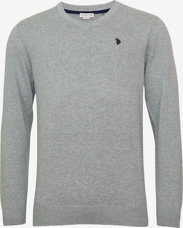 Pull-over U.S. POLO ASSN. en gris : devant