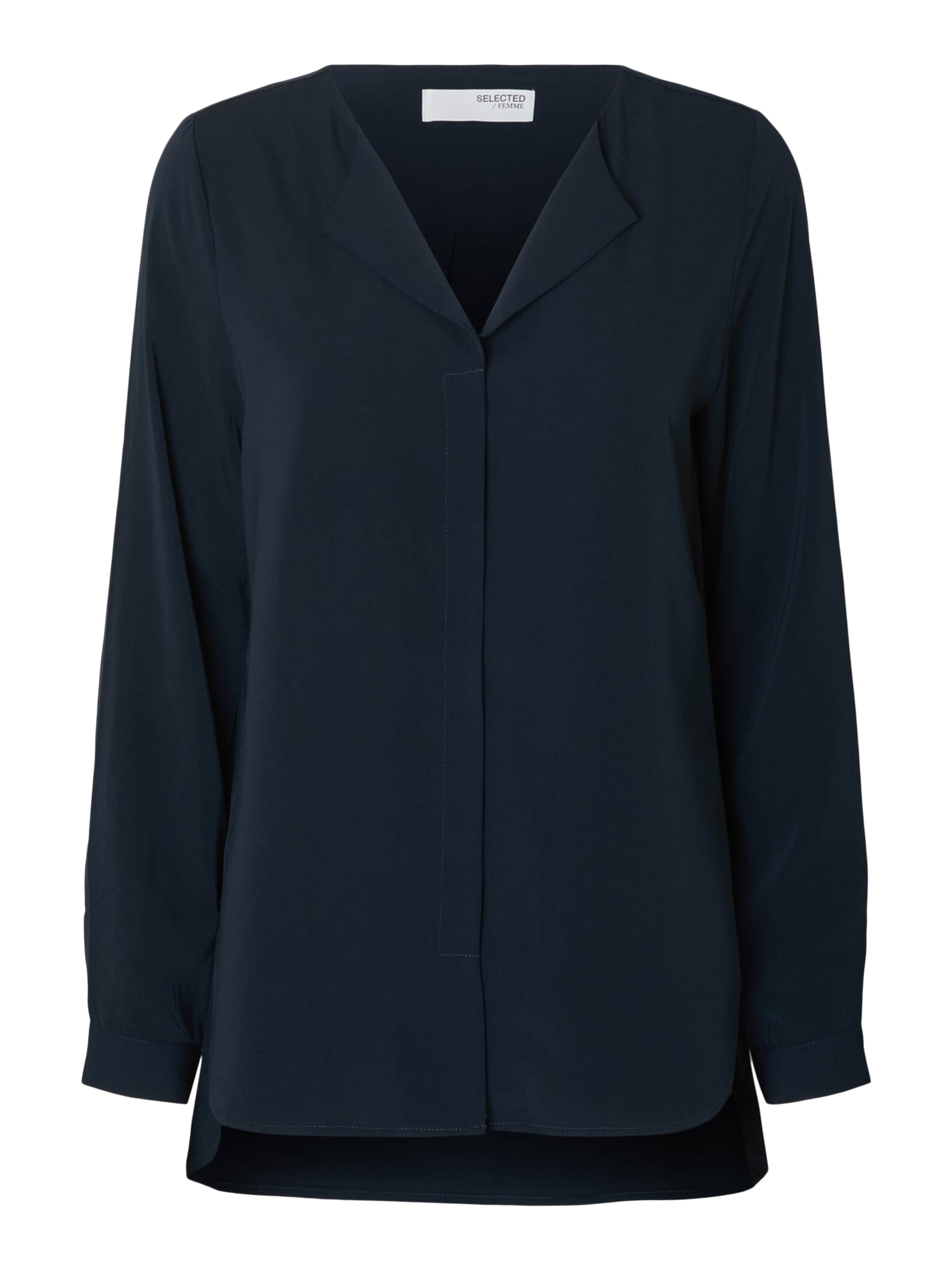 Chemisier SELECTED en bleu : devant