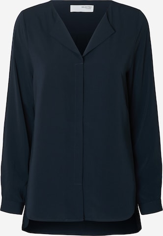 Chemisier SELECTED en bleu : devant