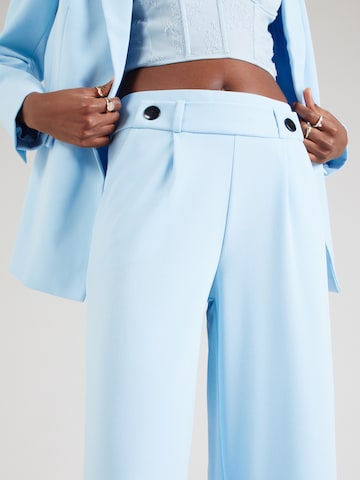 JDY Wide leg Pleat-front trousers 'GEGGO' in Blue