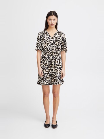 ICHI Jumpsuit 'Marrakech' in Beige: voorkant