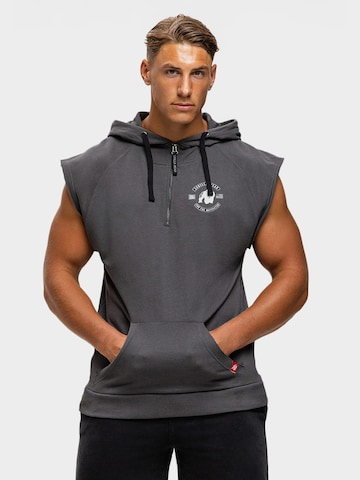 Gorilla Wear Sweatshirt 'Huntley' in Grijs: voorkant