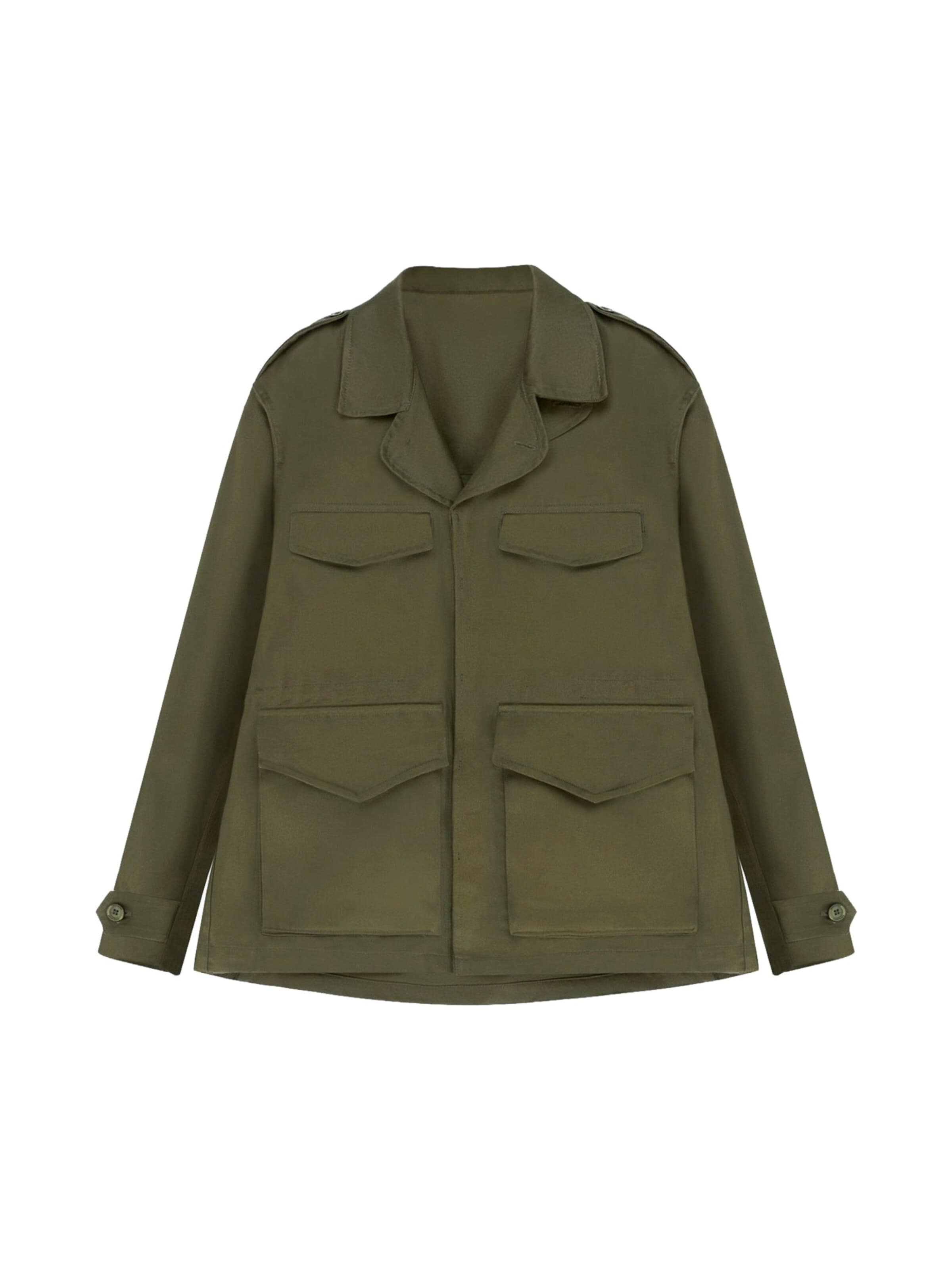 Coulange Übergangsjacke 'Saharienne M47'‌‌‌‌‌‌‌‌ in Grün: Vorderseite