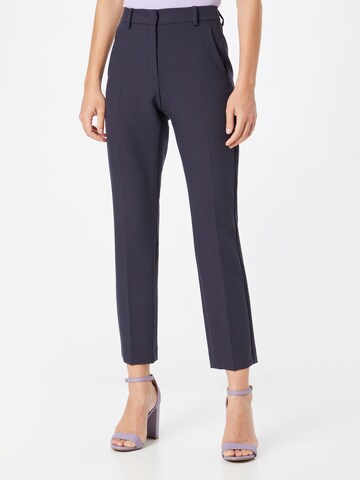 Weekend Max Mara Regular Pleated Pants 'PATATA' in Blue: front