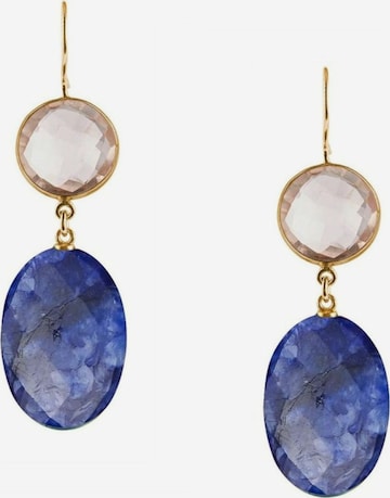 Boucles d'oreilles Gemshine en bleu : devant