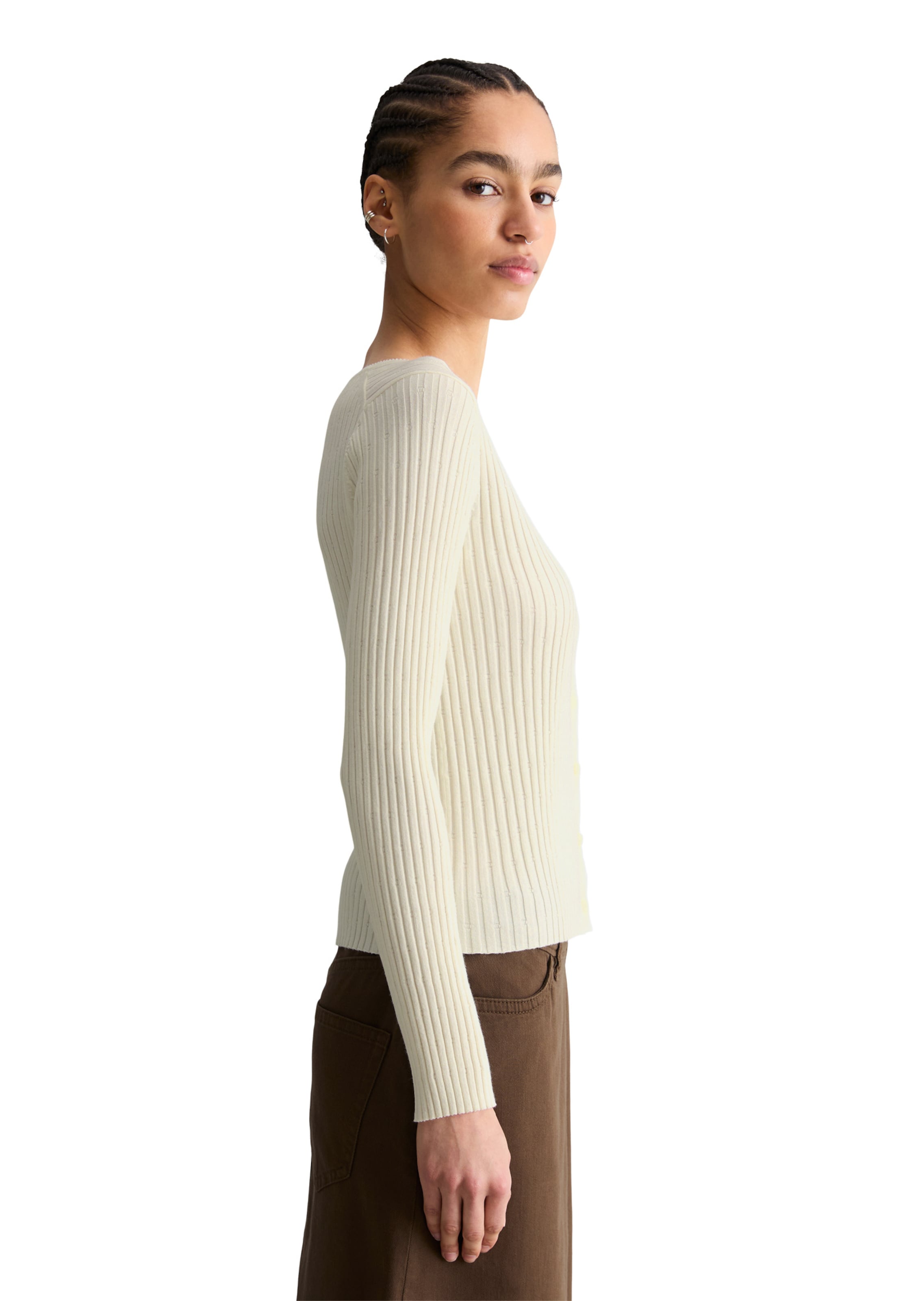 Marc O'Polo DENIM Gebreid vest in Wit