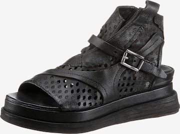 A.S.98 - Sandalias 'Lagos' en negro: frente