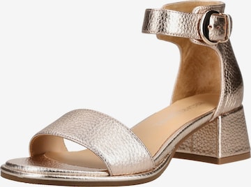 Sandalo con cinturino di Regarde le Ciel in oro: frontale