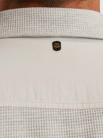 PME Legend - Camiseta 'Shirt jacket with waffle texture' en gris