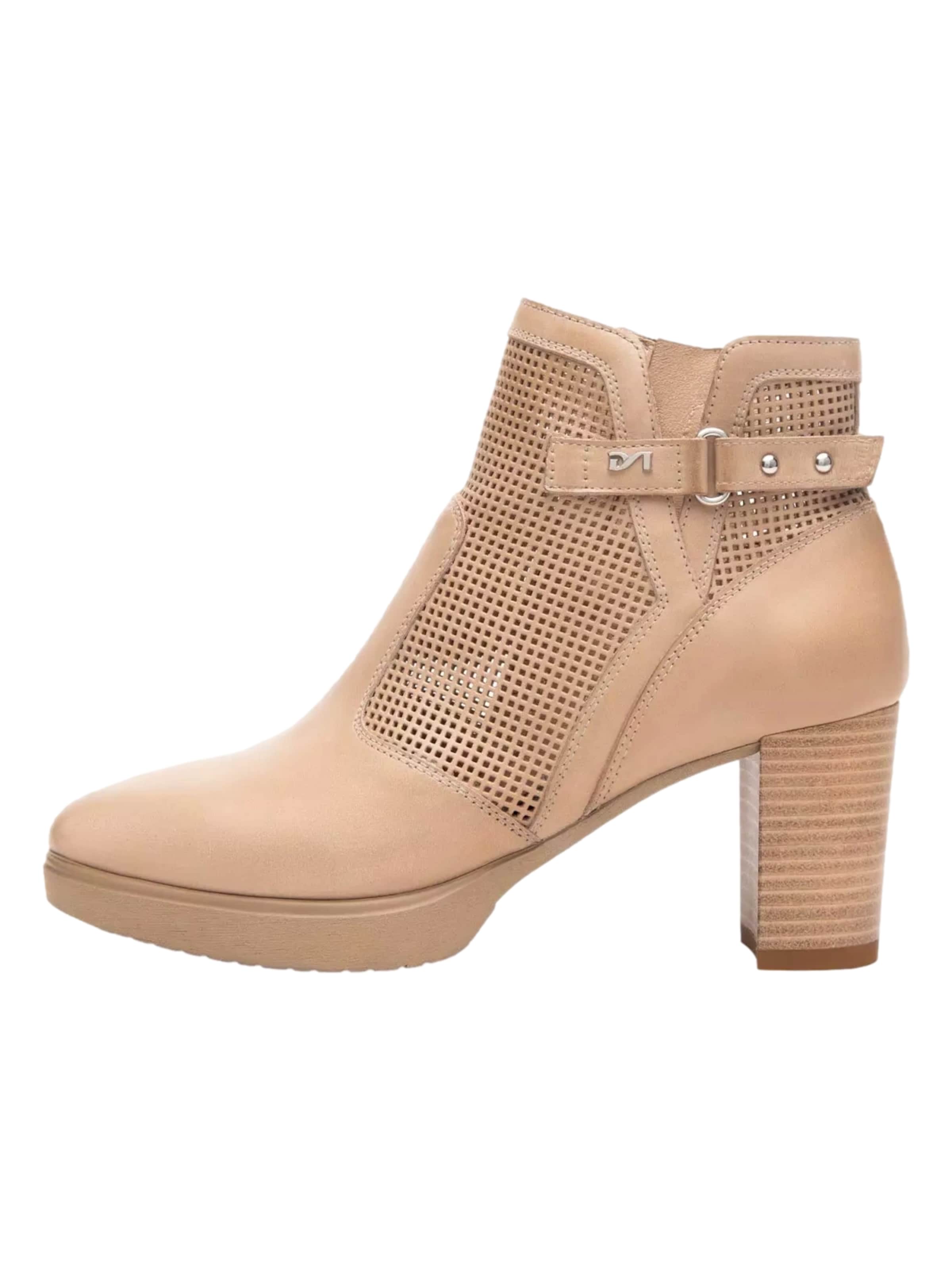 Bottines Nero Giardini en beige : devant