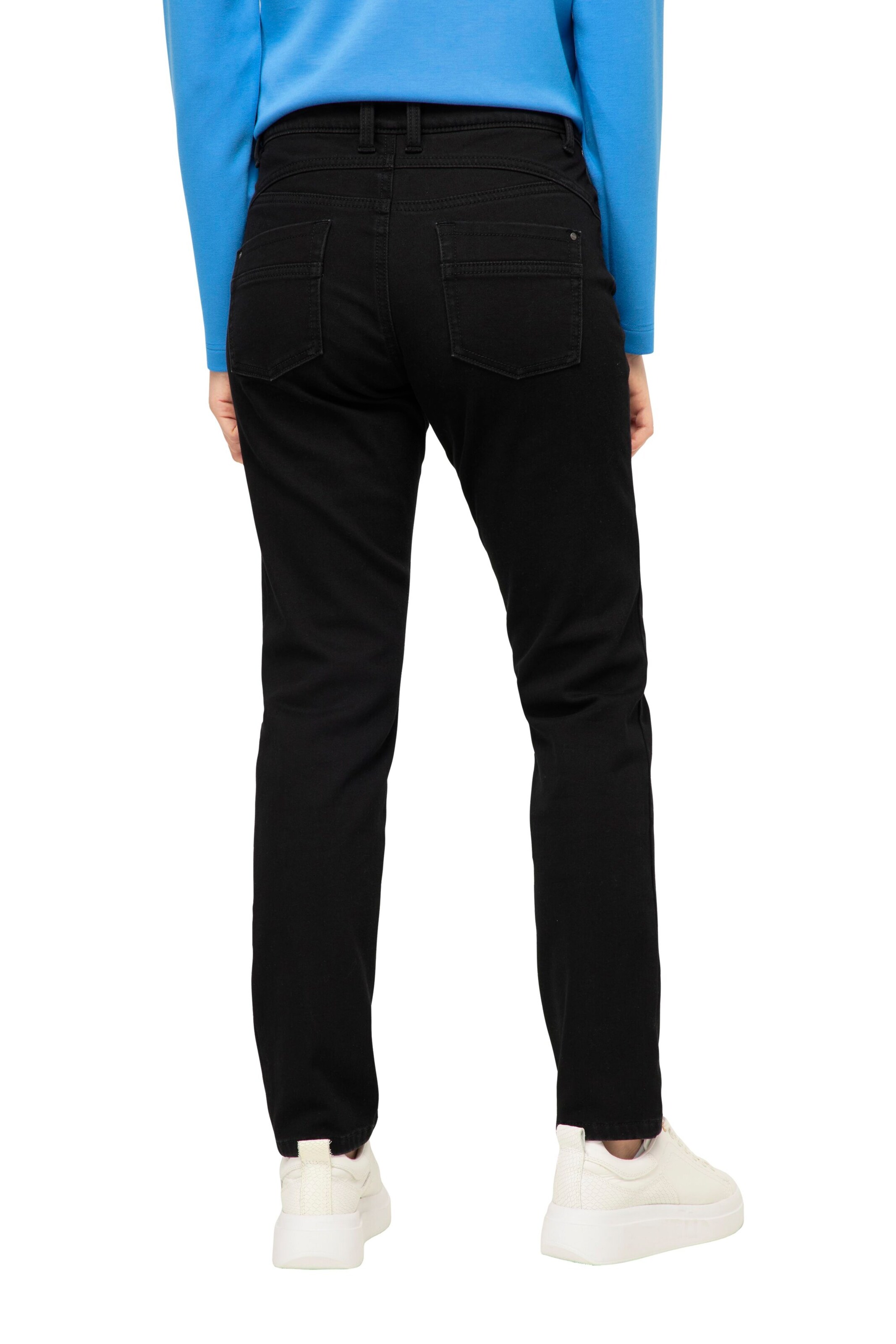 LAURASØN Slimfit Jeans in Schwarz