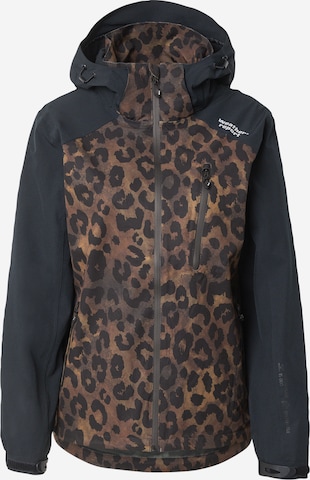 Weather Report - Chaqueta funcional 'Camelia' en marrón: frente