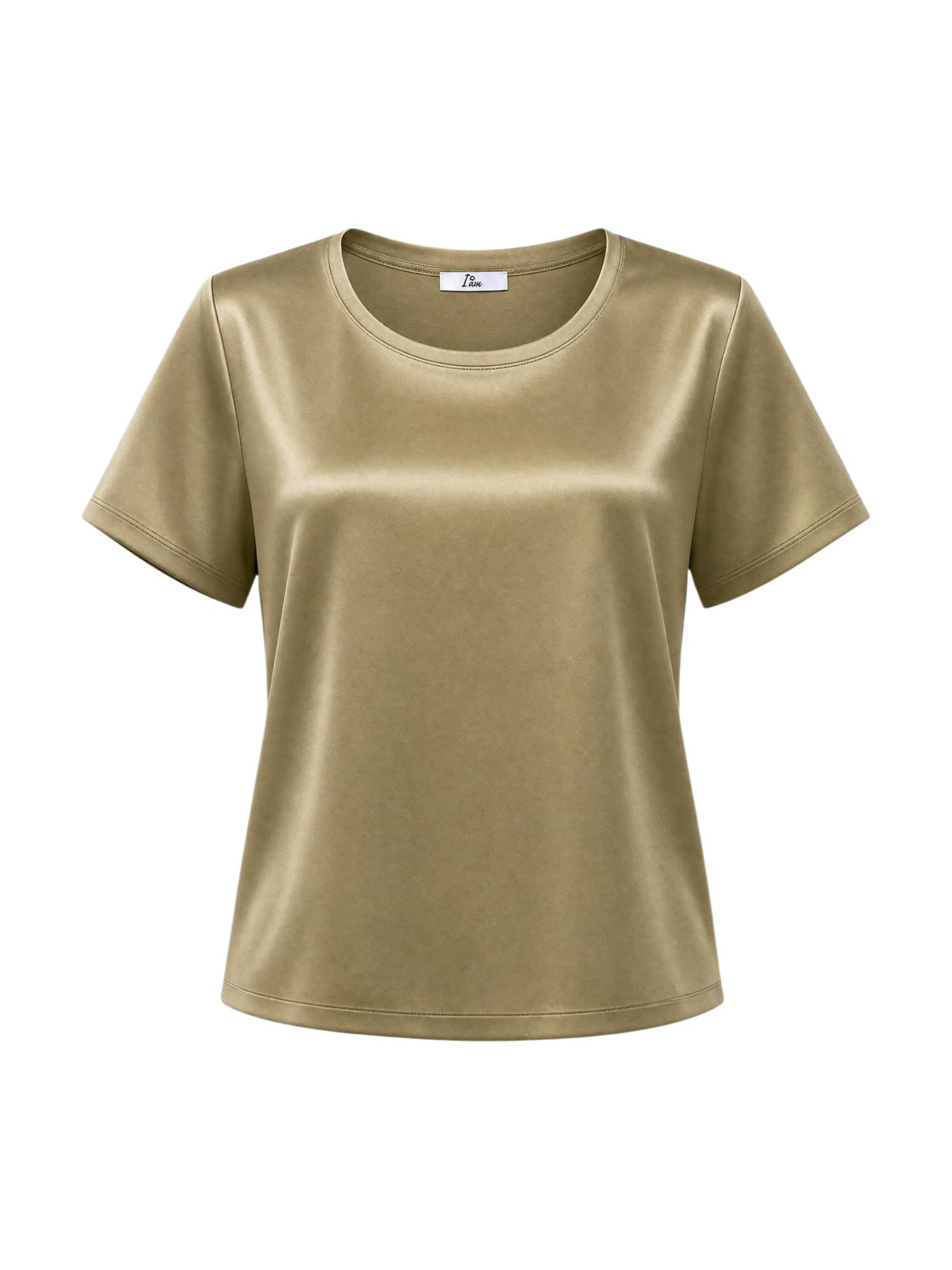 I AM Shirt 'Top Viscosa Satinato 1951V39' in Goud