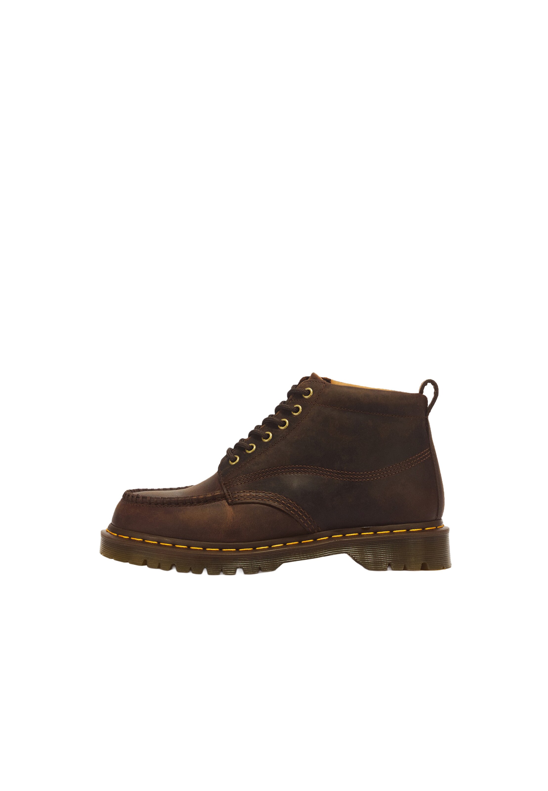Boots stringati 'Lowell 6' di Dr. Martens in marrone: frontale
