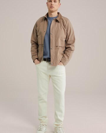 WE Fashion Slimfit Jeans i hvid