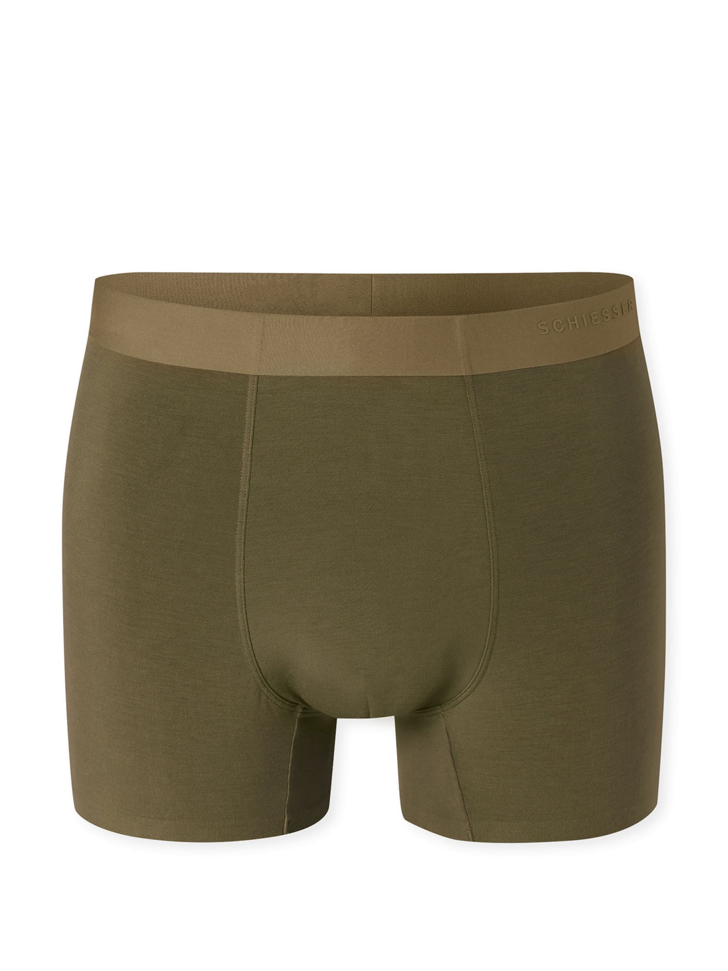 SCHIESSER Boxershorts ' Modern Bonded ' in Groen: voorkant
