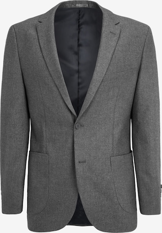 Coupe regular Veste de costume Steffen Klein en gris : devant