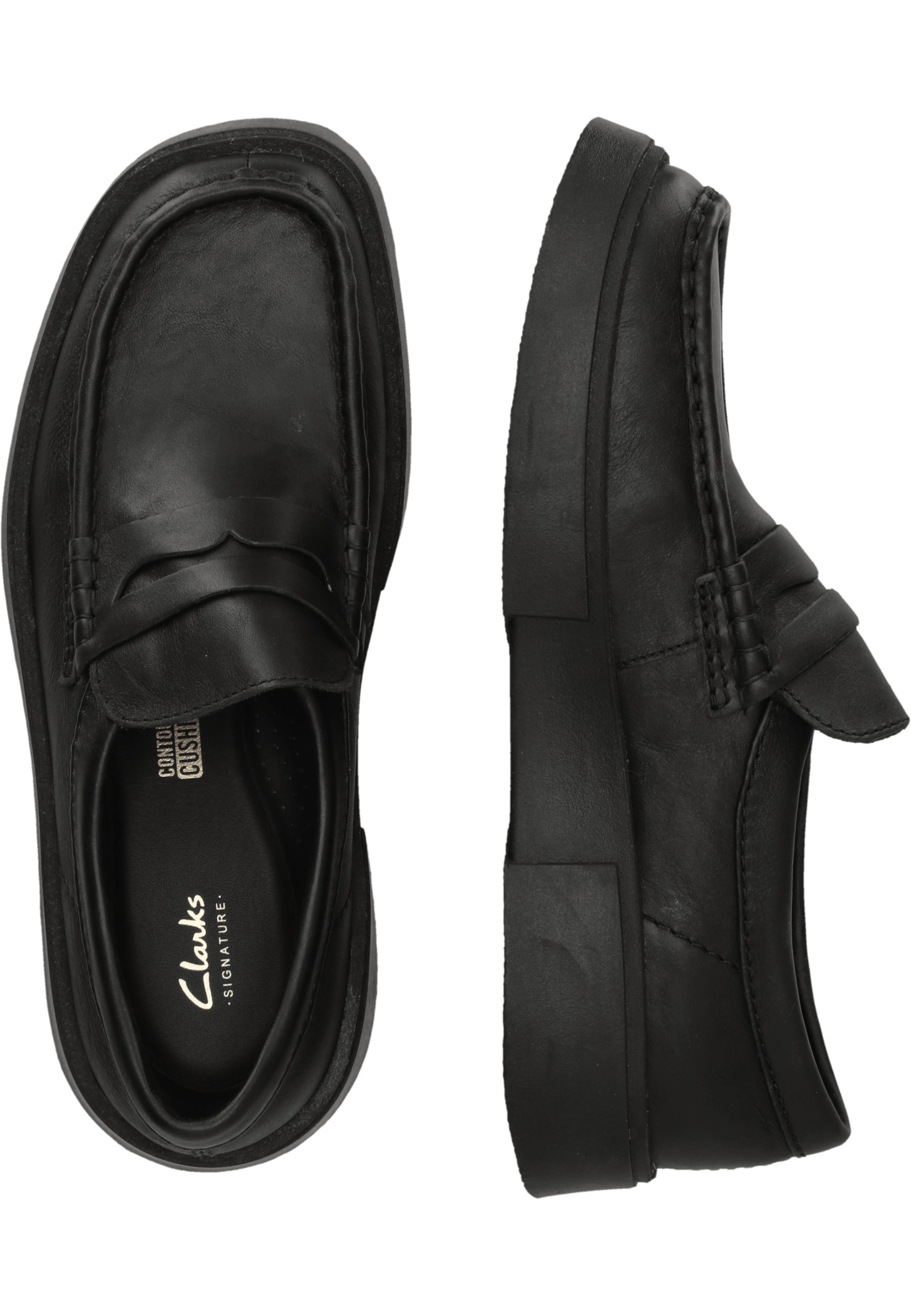 CLARKS Loafer 'Torview Low' in Schwarz