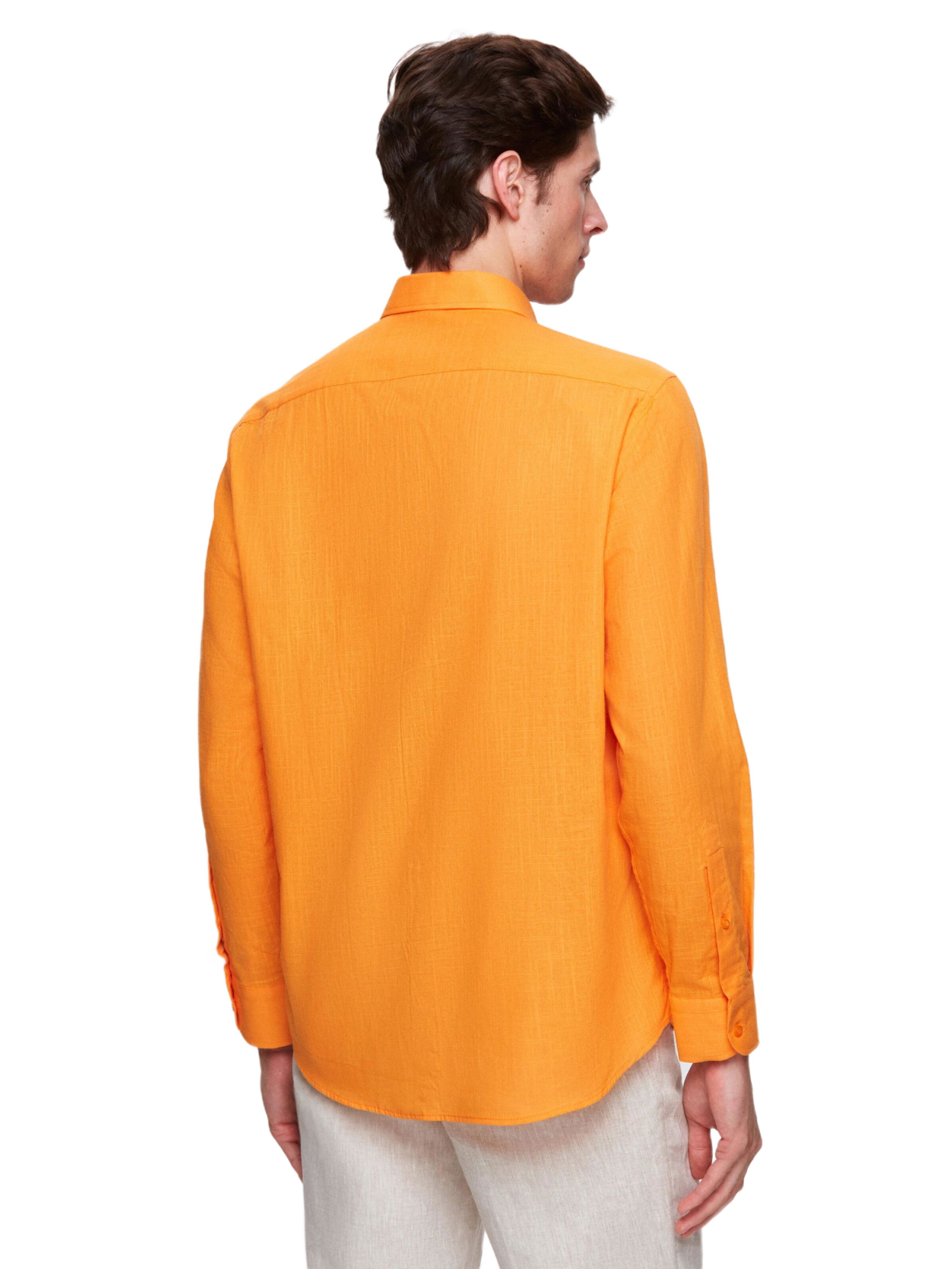 D’S Damat Regular fit Overhemd in Oranje