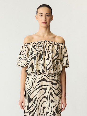 YAS Blouse 'YASOxy' in Beige: voorkant