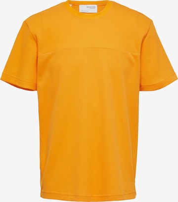 SELECTED HOMME Shirt 'Davy' in Oranje: voorkant