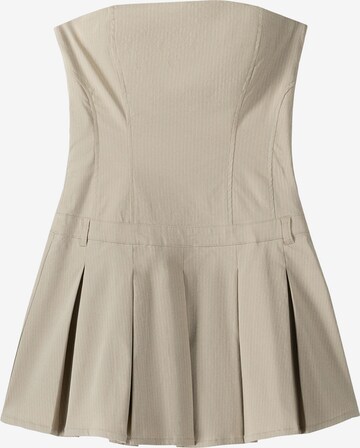 Bershka Dress in Beige: front