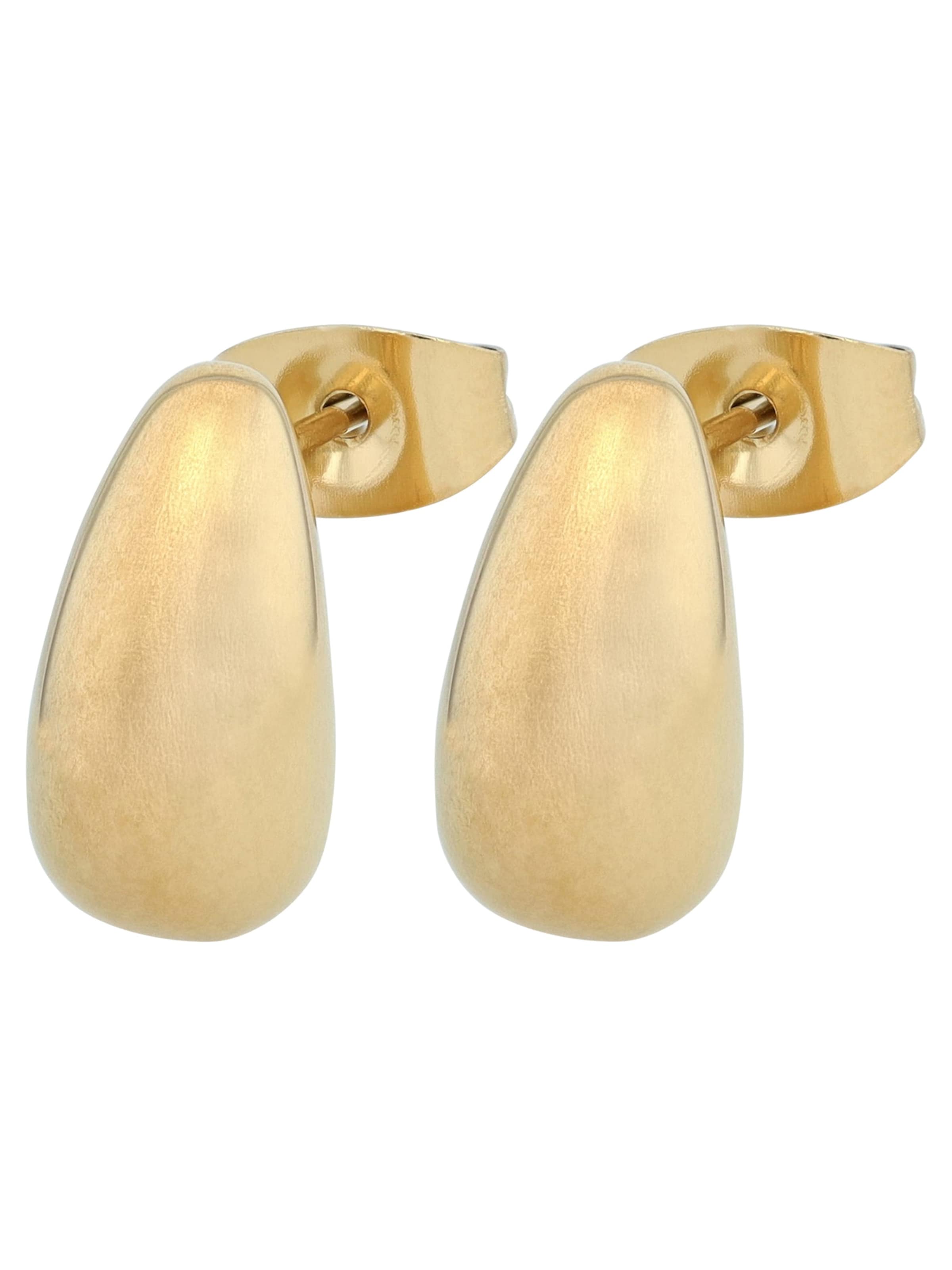 Akzent Earrings 'wasserfest' in Gold
