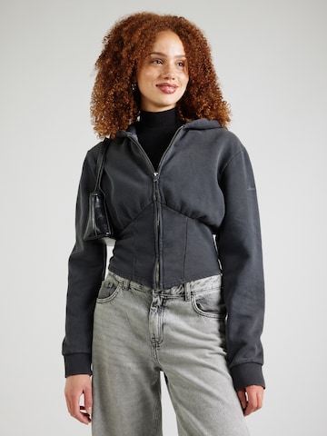 Veste de survêtement GUESS Originals en noir : devant