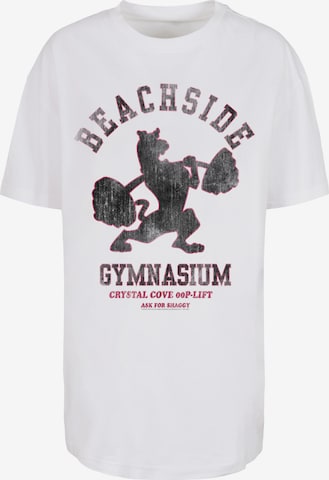 F4NT4STIC Shirt 'Beachside Gymnasium' in Wit: voorkant