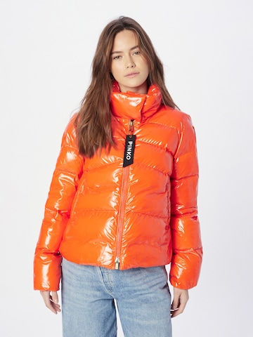 PINKO Zimní bunda – oranžová: přední strana