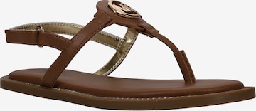 Michael Kors Kids Sandaal, värv pruun: eest vaates