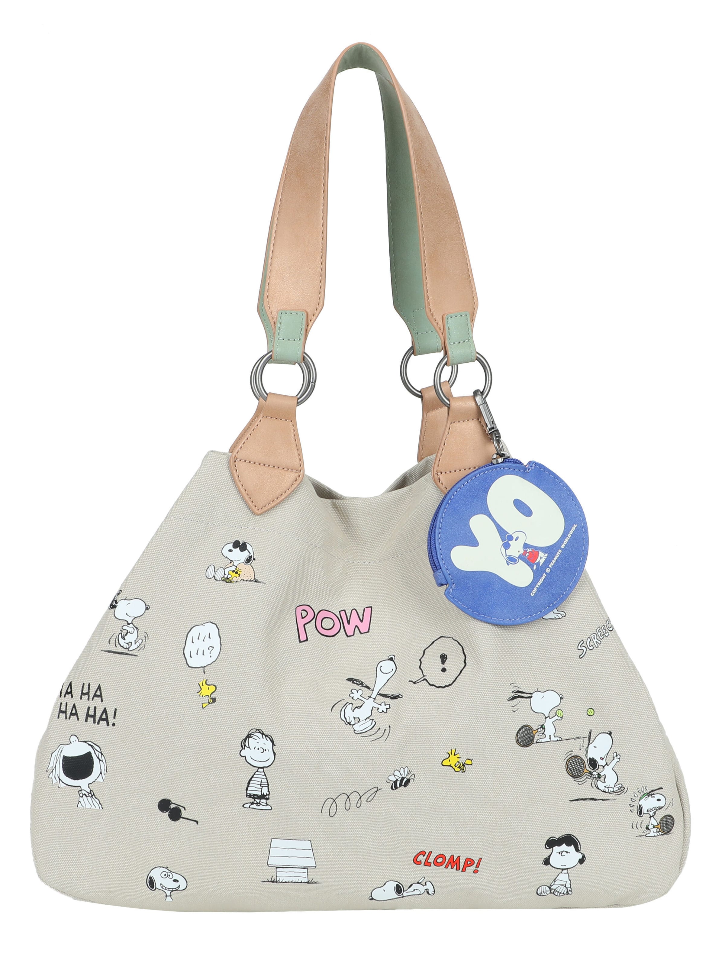 Fritzi aus Preußen Tasche 'PeanutsTM x fritzi Izzy Medium Confetti' in Beige: Vorderseite