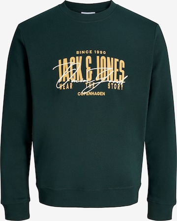 JACK & JONESSweater majica 'JJAERO' - zelena boja: prednji dio