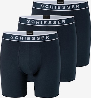 SCHIESSER Boxer shorts '95/5 Multipacks' in Blue: front