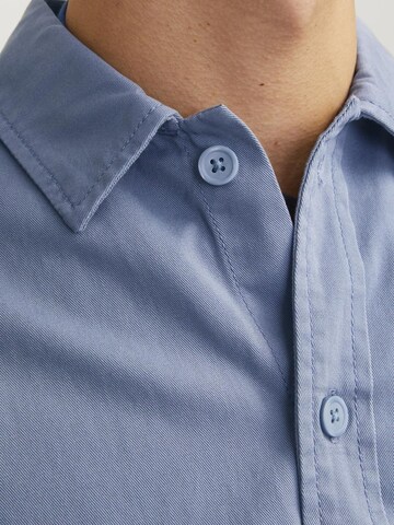 JACK & JONES Regular fit Button Up Shirt 'JJZAC' in Blue