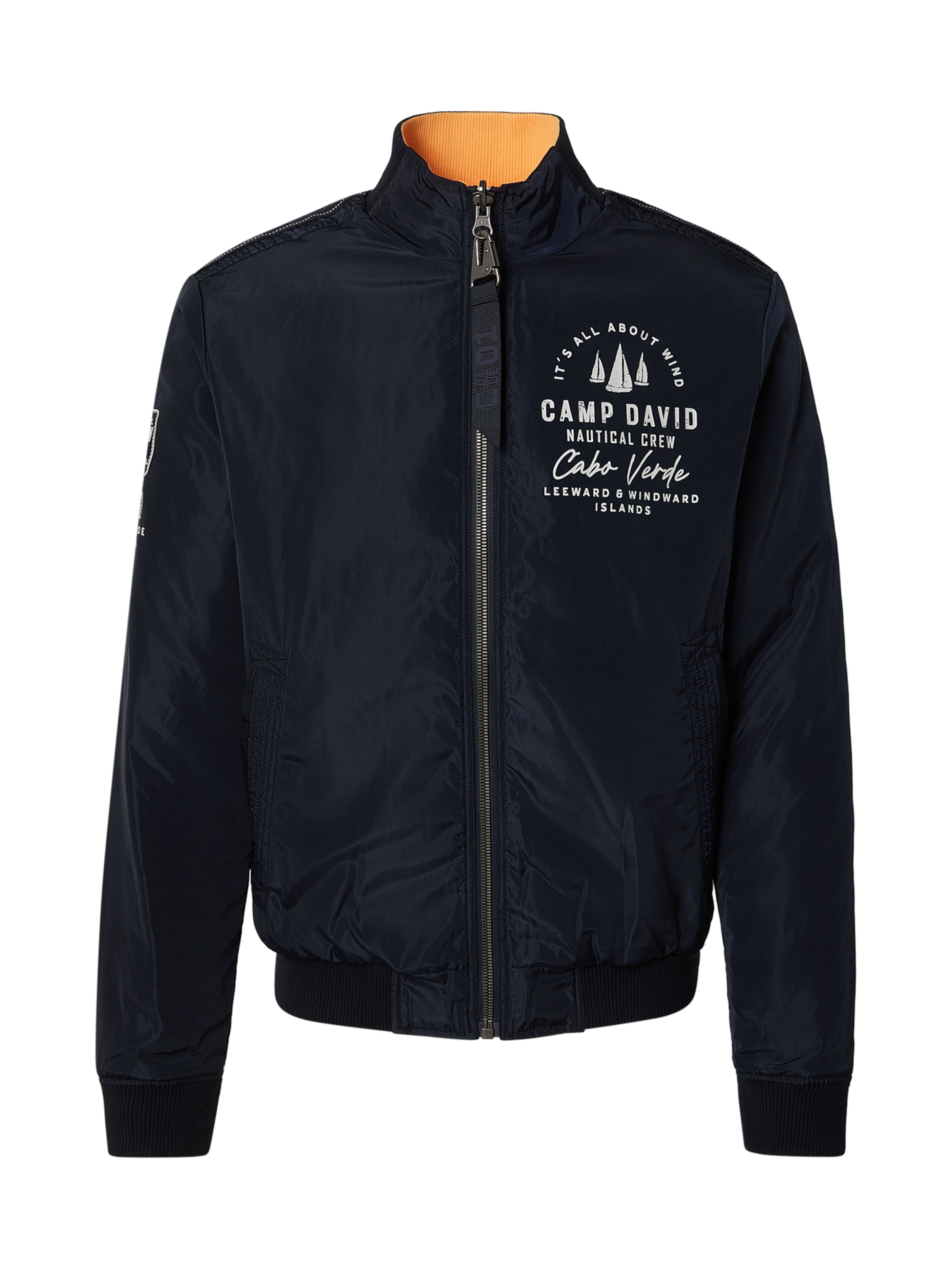 CAMP DAVID - Casaco meia-estação em azul: frente