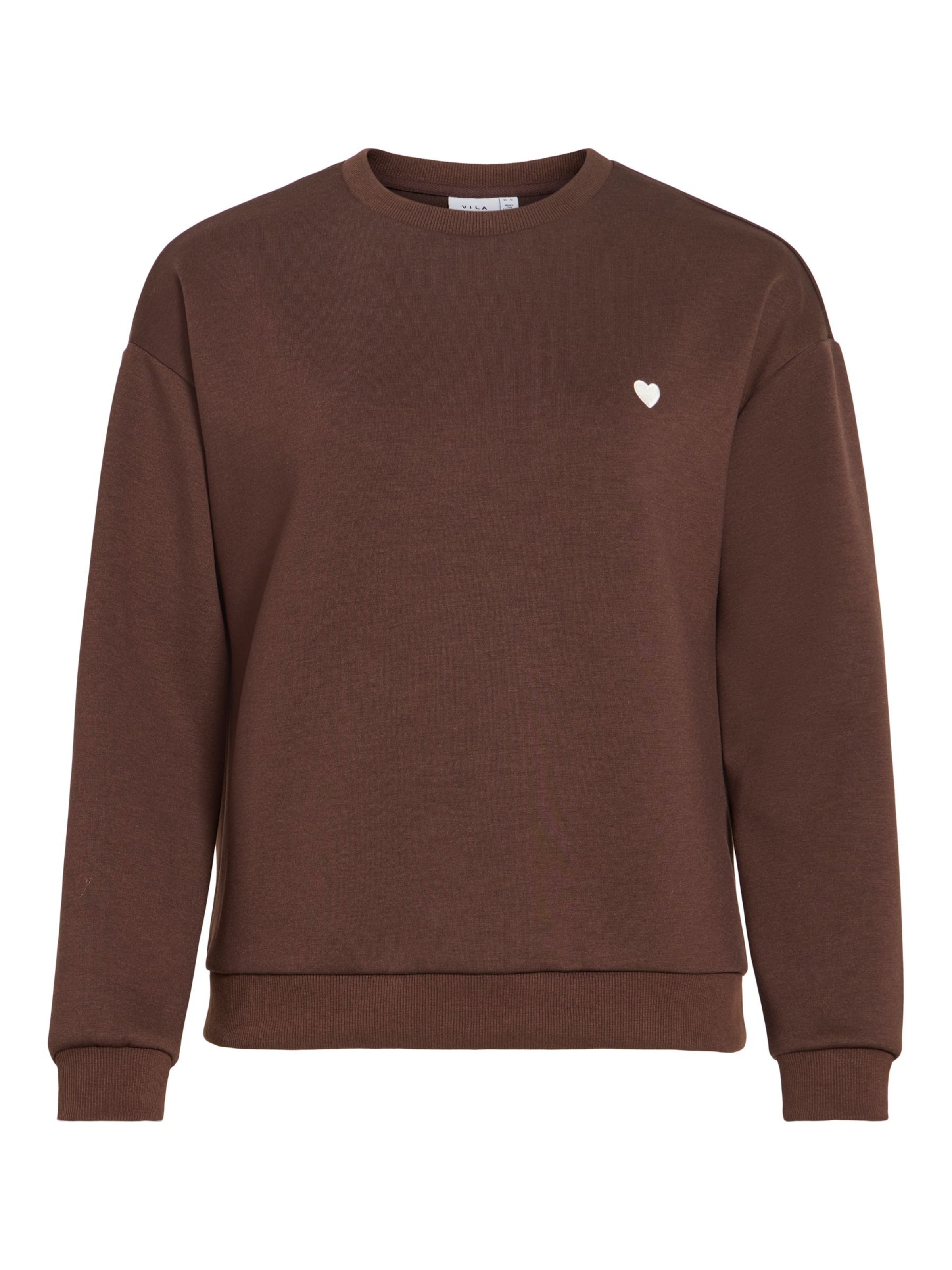 VILA Sweatshirt 'VISandy' i brun: forside