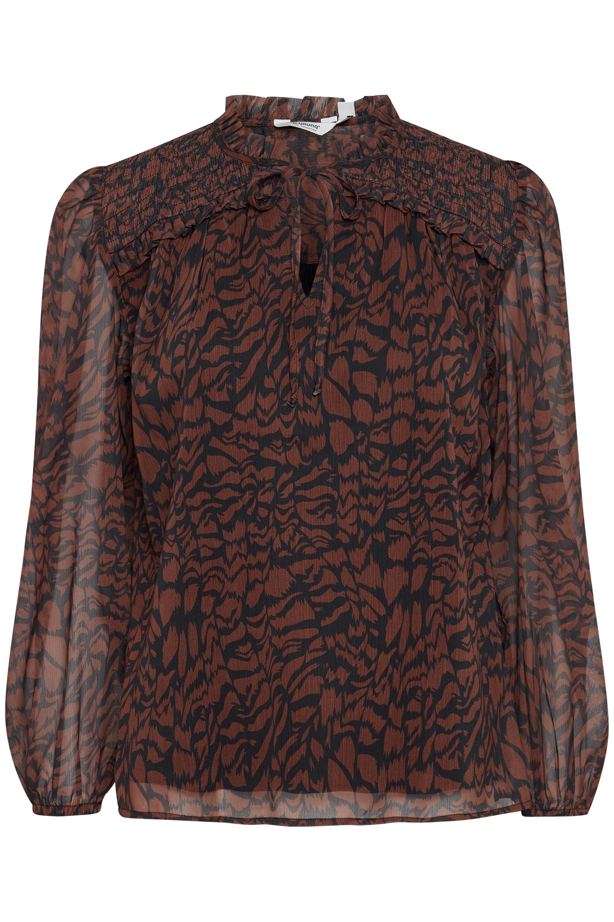 b.young Bluse 'BYHima' in Braun: Vorderseite